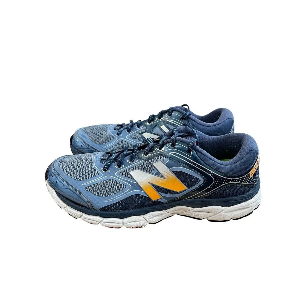 New Balance 860v6 Running Shoes Sneakers Mens Size 10 Blue Workout Training Gym - Picture 2 of 13